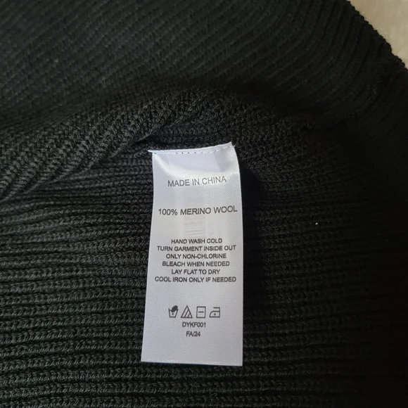(sold) NWT Quince 100% Australian Merino Wool Duster Cardigan, Black, M 🐨 - Picture 7 of 14